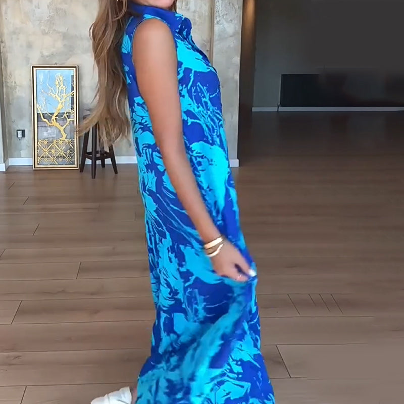 Geneviève | Robe Maxi Imprimée Chic