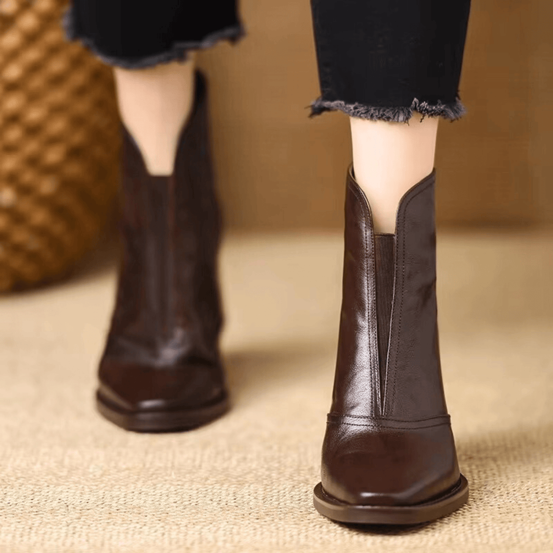 Malory | Bottines de Luxe à Talon Moyen