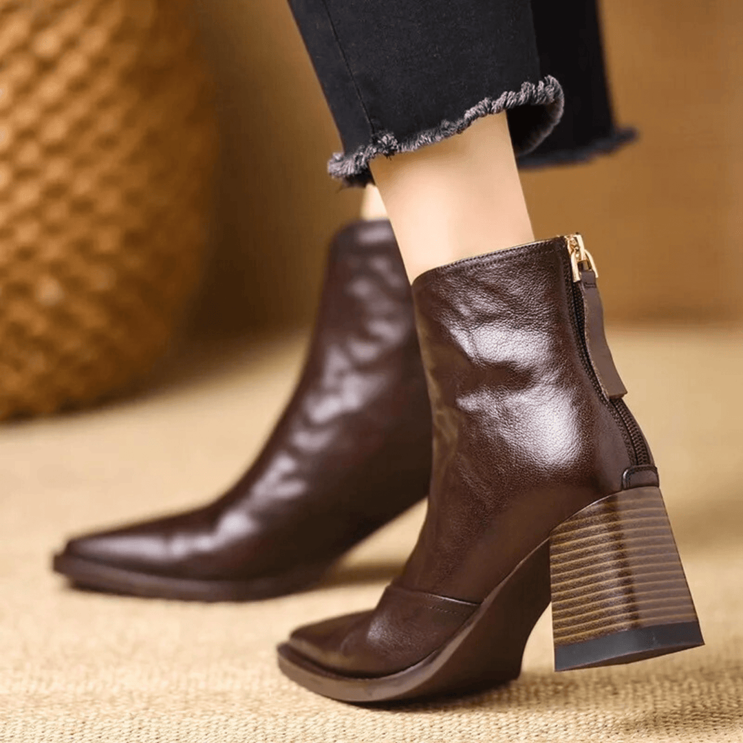 Malory | Bottines de Luxe à Talon Moyen