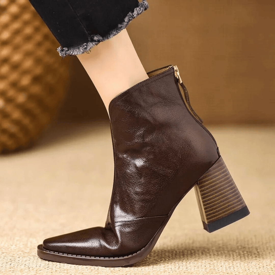 Malory | Bottines de Luxe à Talon Moyen